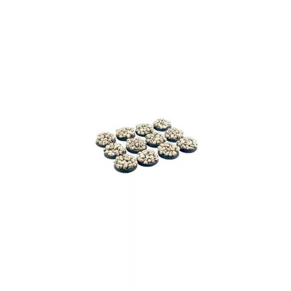 Skulls Bases, Round 25mm (5)-B01921