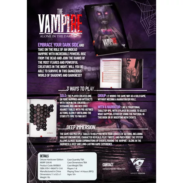The Vampire - Alone in the Darkness RPG (angol nyelvű kiadás)