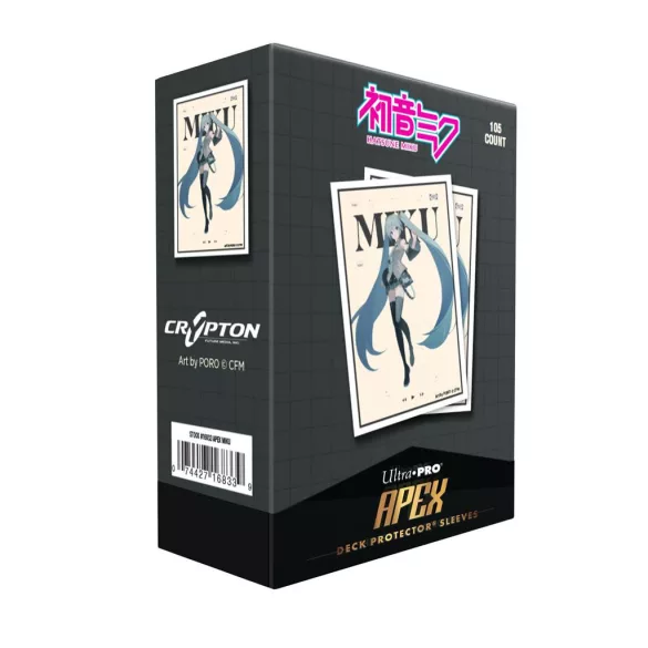 UP - Hatsune Miku - Retro Soundscapes: Hatsune Miku 105ct APEX DECK PROTECTOR Sleeves-16833