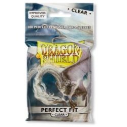 Dragon Shield Standard Perfect Fit Sleeves - Clear/Clear (100 Sleeves)-AT-13001