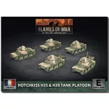 Flames of War H35 / H39 Hotchkiss Tank Platoon - 5 műanyag harckocsi