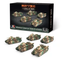Flames of War - Renault Char B1 bis Tank Platoon (x5 Plastic)-FRX11