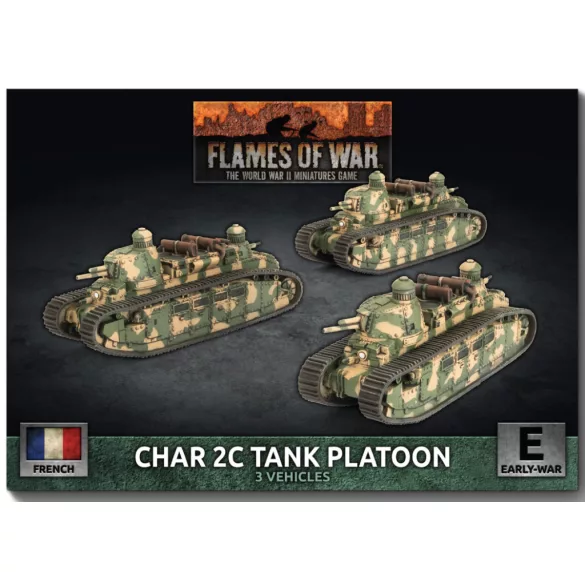 Flames of War - Char 2C Tank Platoon (x3)