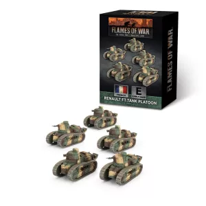 Flames of War - Renault FT Tank Platoon (x5)-FRX18