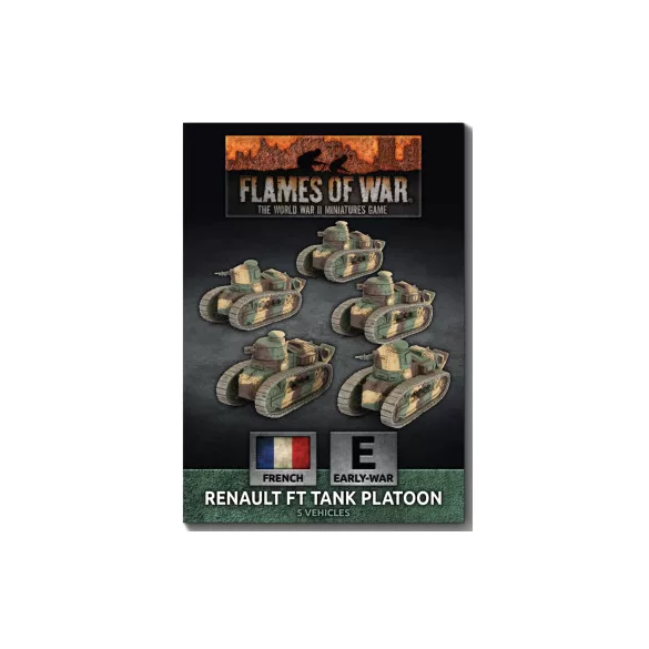 Flames of War - Renault FT Tank Platoon (x5) harckocsi minikészlet