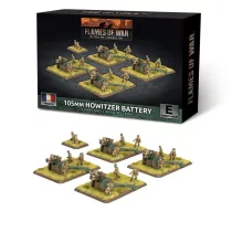 Flames of War -105mm Howitzer Battery (x4 guns)-FRX20