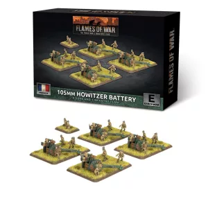 Flames of War - 105mm Howitzer Battery miniatűra szett (4 löveg)