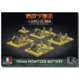 Flames of War - 105mm Howitzer Battery miniatűra szett (4 löveg)
