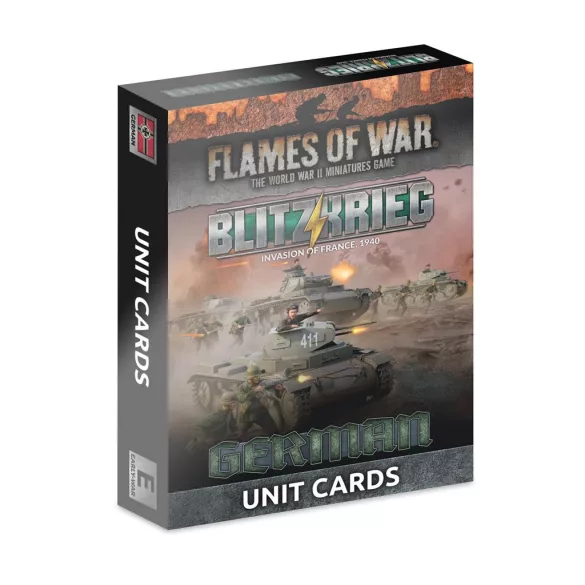 Flames of War - Blitzkrieg German Unit Cards (x42 cards) - Limited Edition-FW281GU