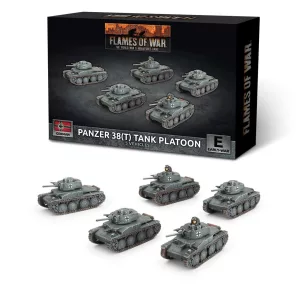 Flames of War - Panzer 38(t) Platoon (x5 Plastic)-GBX200