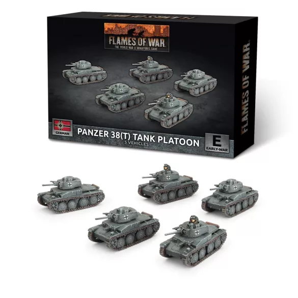 Flames of War - Panzer 38(t) Platoon (x5 Plastic)-GBX200