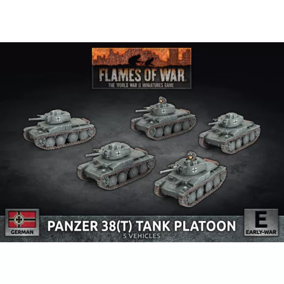 Flames of War - Panzer 38(t) Platoon műanyag miniatűra szett (5 db)
