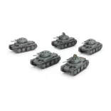 Flames of War - Panzer 38(t) Platoon műanyag miniatűra szett (5 db)
