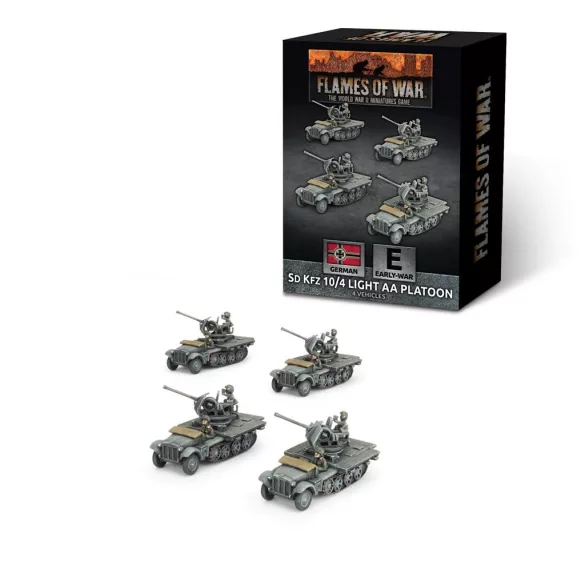 Flames of War - Sd Kfz 10/4 (2cm) Light AA Platoon (x4)-GBX211