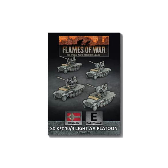 Flames of War - Sd Kfz 10/4 (2cm) Light AA Platoon miniatűr készlet (x4)