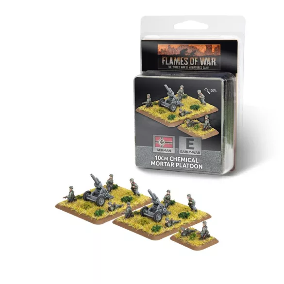 Flames of War - 10cm Chemical Mortar Platoon (x2 guns)-GE598