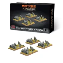 Flames of War - 3.7cm Tank Hunter Platoon (Early) (x4 guns Plastic)-GBX204