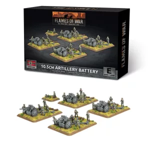 Flames of War - 10.5cm Artillery Battery (Early) (x4 guns Plastic)-GBX205