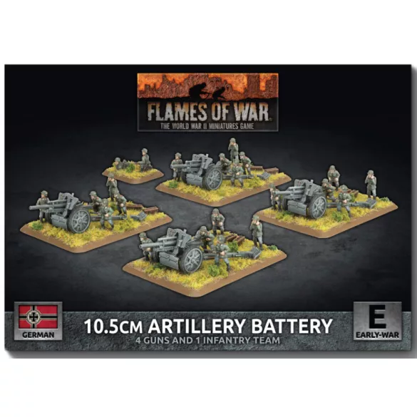 Flames of War - 10.5cm Artillery Battery (Early) (4 műanyag löveg)