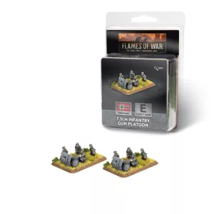 Flames of War - 7.5cm Infantry Gun Platoon (x2 guns)-GE581