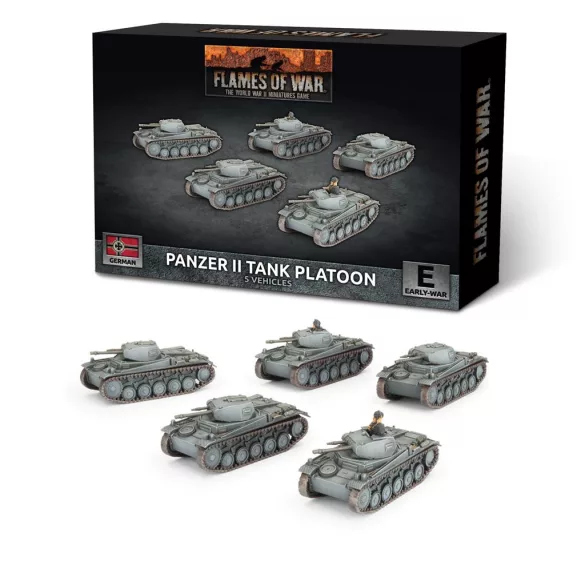 Flames of War - Panzer II Platoon (x5 Plastic)-GBX198