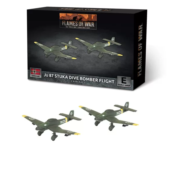 Flames of War - JU 87 Stuka Dive Bomber Flight (x2)-GBX210
