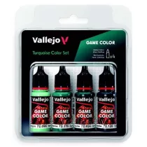 Vallejo - Game Color / 4 colors - Turquoise Color Set-72390
