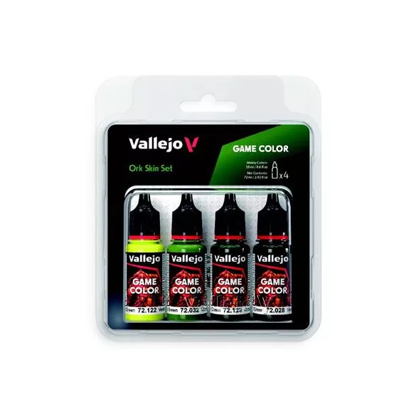 Vallejo - Game Color / 4 colors - Ork Skin Set-72391