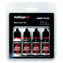 Vallejo - Game Color / 4 colors - Black Color Set-72393