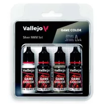 Vallejo - Game Color / 4 colors - Silver NMM Set-72394