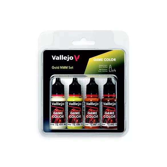 Vallejo - Game Color / 4 colors - Gold NMM Set-72395