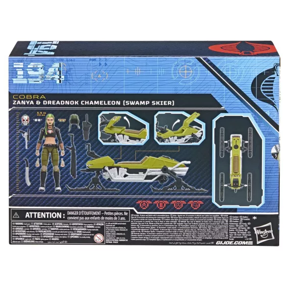 G.I. Joe Classified Series #194, Zanya and Dreadnok Chameleon (Swamp Skier) Vehicle-G20895L0