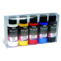 Vallejo Premium Color 5 színes festékszett - Basic Opaque Colors 60 ml