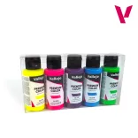 Vallejo Premium Color Fluo Colors 5 színes festékkészlet 60 ml