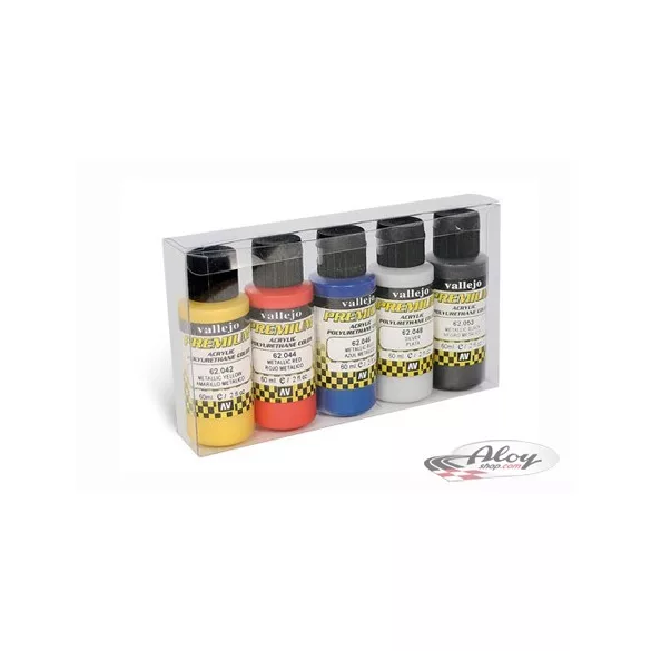 Vallejo - Premium Color / 5 colors set - Metallic Colors 60 ml