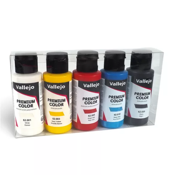 Vallejo - Premium Color / 5 colors set - Metallic Colors 60 ml