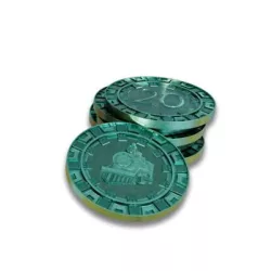 12 Metal Coins (Play Money) for Clans of Caledonia: Industria (12 x 20)-COC-IND-COI-20