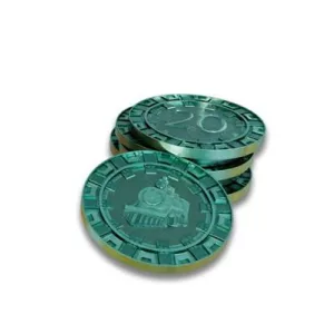 12 Metal Coins (Play Money) for Clans of Caledonia: Industria (12 x 20)-COC-IND-COI-20