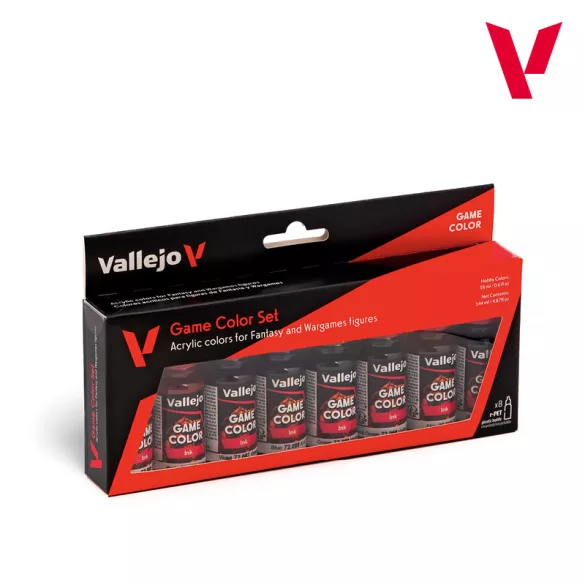 Vallejo Game Color - Game Inks 8 színes festékkészlet, 18 ml
