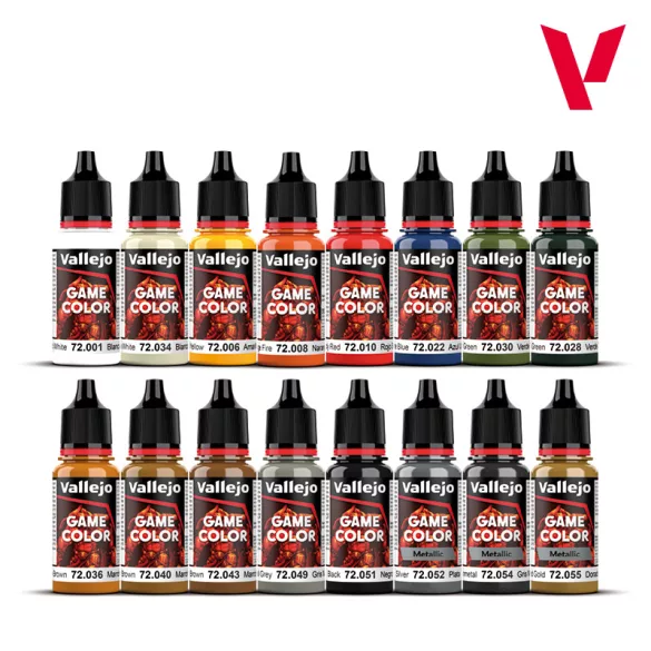 Vallejo Game Color Introduction festékkészlet - 16 szín, 18 ml