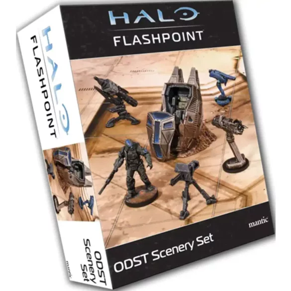 Halo: Flashpoint – ODST Scenery Set terepelem és fegyverminiatűra-készlet, angol kiadás