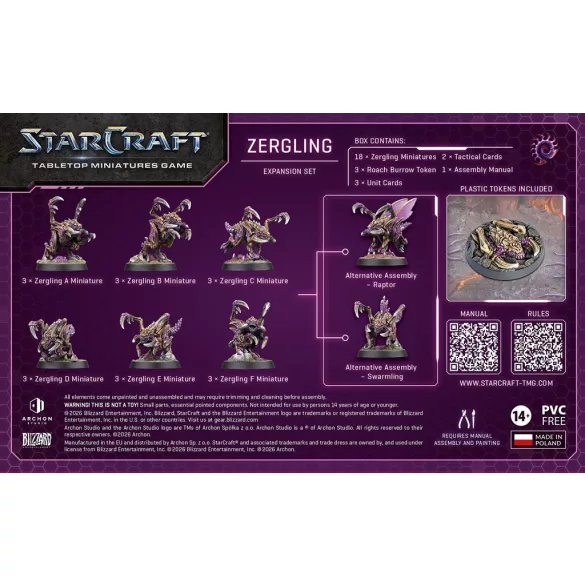 StarCraft® The Miniatures Game - Zergling - Zerg - Expansion Set - EN-SCMG0008