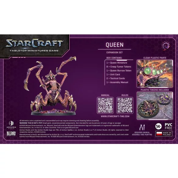 StarCraft® The Miniatures Game - Queen - Zerg - Expansion Set - EN-SCMG0010