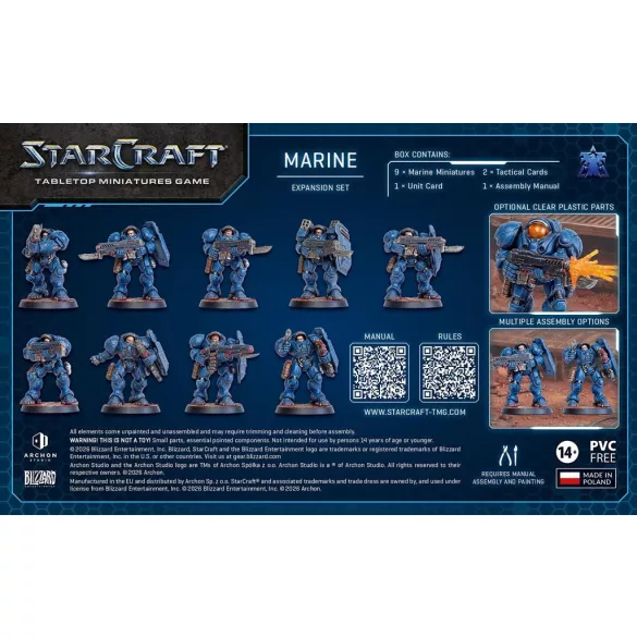 StarCraft® The Miniatures Game - Marine - Terran - Expansion Set - EN-SCMG0012