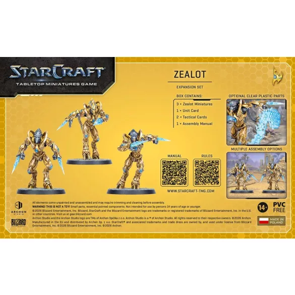 StarCraft® The Miniatures Game - Zealot - Protoss - Expansion Set - EN-SCMG0017
