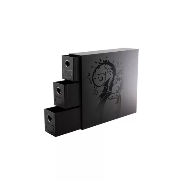Dragon Shield Storage - Card Drawers Fortress - Vertical - 3 XL - Black-AT-33707