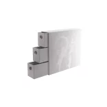 Dragon Shield Storage - Card Drawers Fortress - Vertical - 3 XL - White kártyatároló