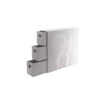 Dragon Shield Storage - Card Drawers Fortress - Vertical - 3 XL - White-AT-33703
