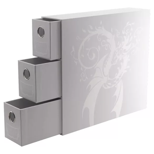 Dragon Shield Storage - Card Drawers Fortress - Vertical - 3 XL - White kártyatároló