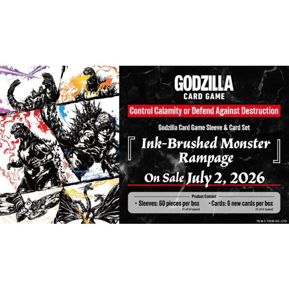 Godzilla Card Game Godzilla Card Game Sleeve & Card Set Ink-Brushed Monster Rampage - EN-178077